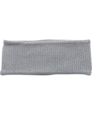 Portolano Honeycomb Stitch Cashmere Headband - Gray