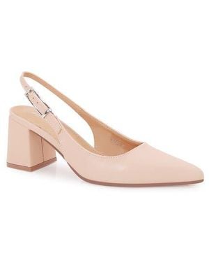 BERNESS Pointed Toe Slingback Pump - Pink