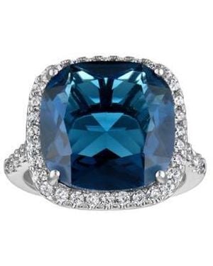 FZN Cubic Zirconia Cocktail Ring - Blue
