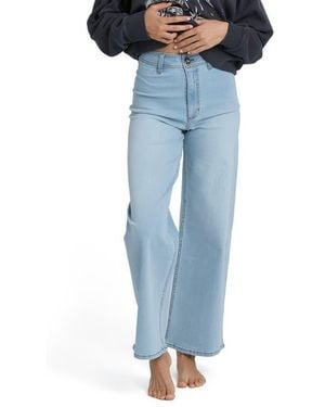 Billabong Free Fall High Rise Wide Leg Jeans - Blue