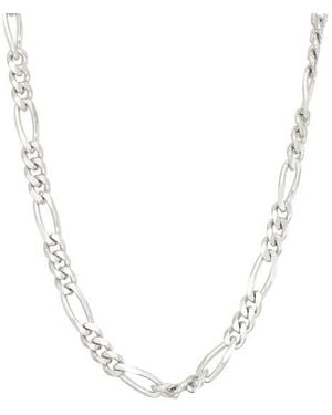 FZN Sterling Figaro Chain Necklace - Blue