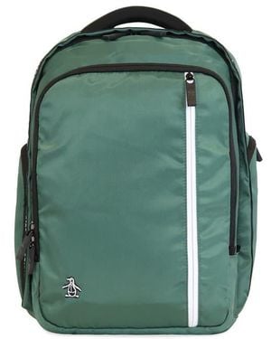 Original Penguin Zip Nylon Backpack - Green