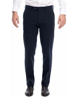 VELLAPAIS Stretch Cotton Casual Fashion Pants - Blue