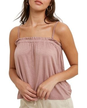 Wishlist Slub Jersey Tank Top - Pink