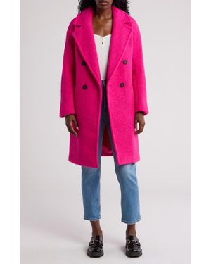 BCBGeneration Boucle Longline Coat - Pink
