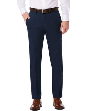 Kenneth Cole Slim Fit Heathered Dress Pants - Blue
