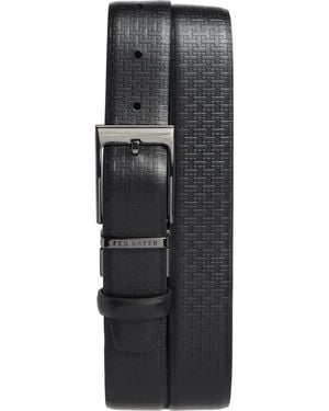 Ted Baker Reversible Leather Belt - Gray