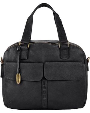 Børn Large Organizer Satchel Bag - Black