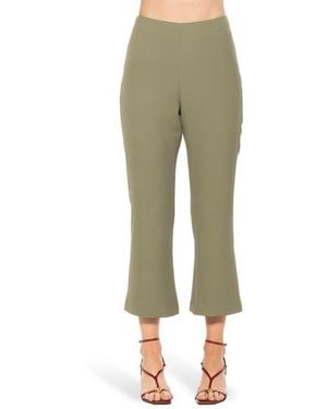 Alexia Admor Quinn Flared Cropped Pants - Green