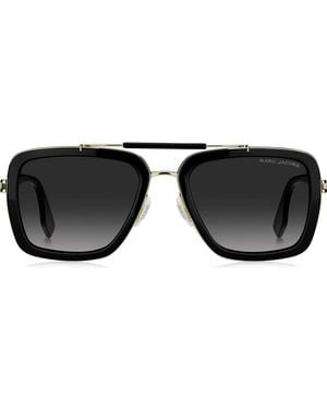 Marc Jacobs 55Mm Gradient Square Sunglasses - Black
