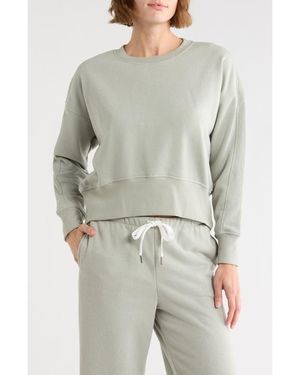 Balance Collection Marley Cotton Blend Fleece Sweatshirt - Gray