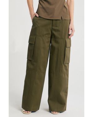 A.L.C. Hudson Wide Leg Cargo Pants - Green