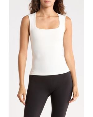 90 Degrees Interlock Monroe Tank - White