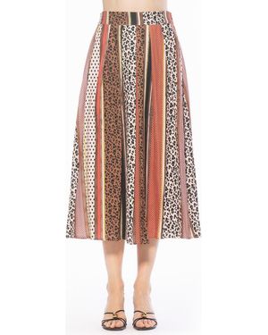 Alexia Admor Oren Pleated Midi Skirt - Pink