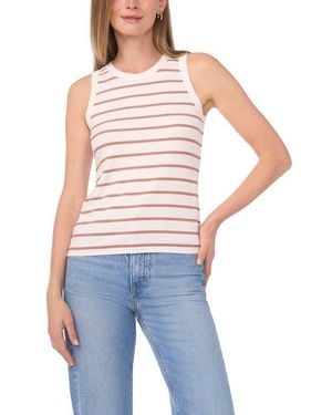 Halogen® Fitted Ribbed Tank Top - Blue