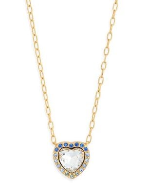 Kurt Geiger Pavé Crystal Heart Pendant Necklace - Black