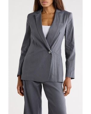 Rag & Bone Double-Breasted Linen Blazer - Black