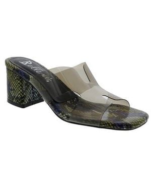 Bellini Faze Transparent Block Heel Sandal - Gray