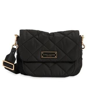Marc Jacobs Quilted Nylon Messenger Bag - Black
