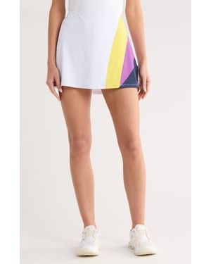 Original Penguin A-Line Block Print Skirt - White