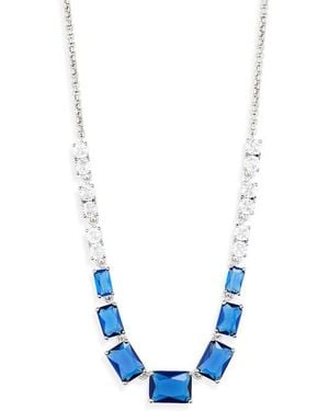 Nadri Spencer Frontal Necklace - Blue