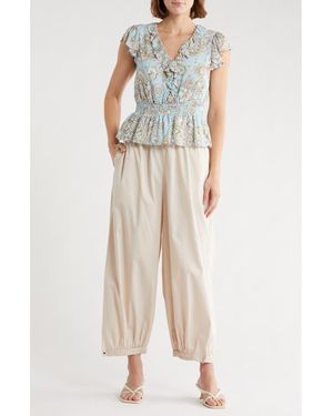 Parker The Calliope Cotton Crop Pants - Natural
