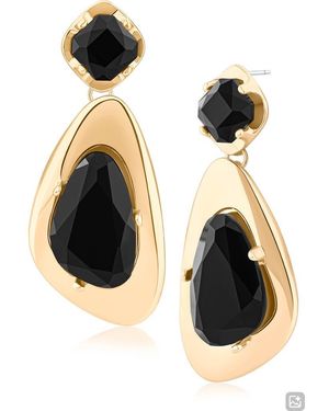 Jardin Molten Drop Earrings - Black