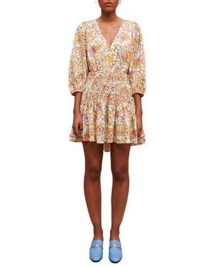 Maje Rawai A-Line Minidress - Natural