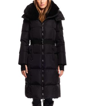 Sam. Luxe Long Noho Water Resistant Down Puffer Coat - Black