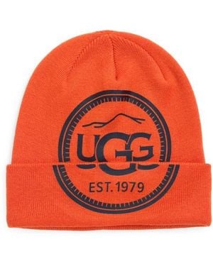 UGG Mountain Logo Beanie - Orange
