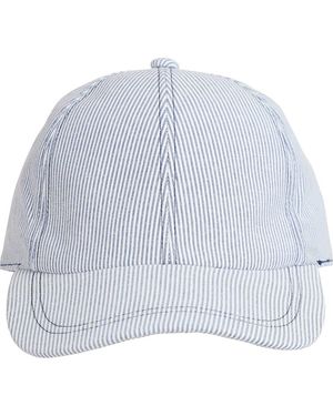 Bruno Magli Stripe Baseball Cap - Blue