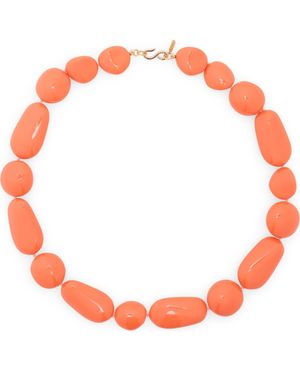 Kenneth Jay Lane Beaded Necklace - Red