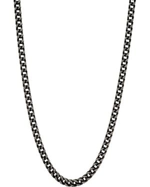 Ed Hardy Stainless Steel Rope Chain Necklace - Metallic