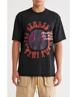 DIET STARTS MONDAY Arts District Graphic T-Shirt - Black
