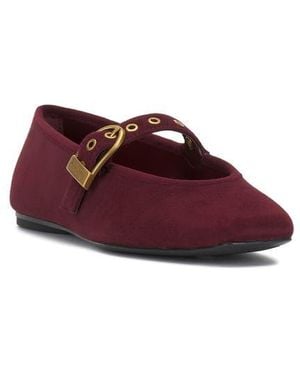 Vince Camuto Vinica Square Toe Mary Jane Flat - Purple