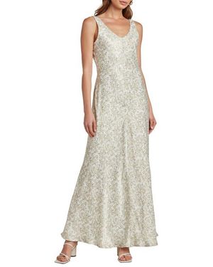 Matty M Elle Sleeveless A-Line Gown - Green