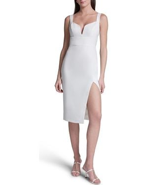 BCBGMAXAZRIA Creoe Scuba Midi Dress - White