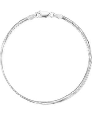 Glaze Jewelry Snake Chain Bracelet - White