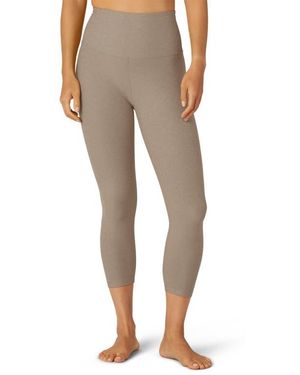 Beyond Yoga High-Waist Cropped Activewear Leggings - Natural