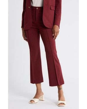 The Great The Geo Jacquard Prim Pants - Red