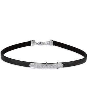 Saachi Western Chic Charm Choker Necklace - Black