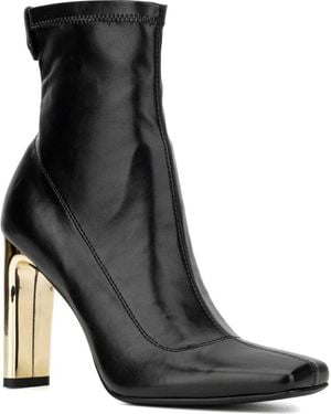 TORGEIS Chiara Square Toe Bootie - Black