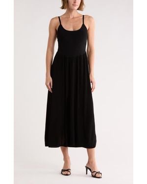 Rag & Bone Alison Mixed Media Sweater Dress - Black