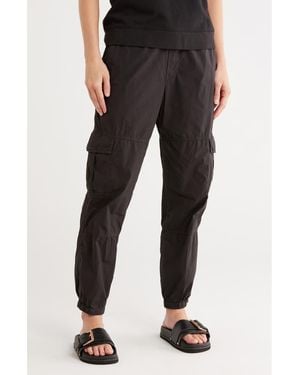 James Perse Stretch Poplin Cargo Pants - Black