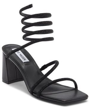 Steve Madden Lopez Crystal Strappy Sandal - White