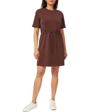Scotch & Soda Drawstring T-Shirt Dress - Brown