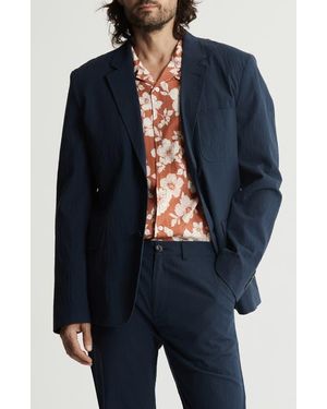 Jachs New York Nantucket Seersucker Blazer - Blue
