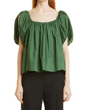 Rebecca Taylor Babydoll Top - Green