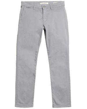 Mavi Johnny Slim Fit Twill Chino Pants - Gray