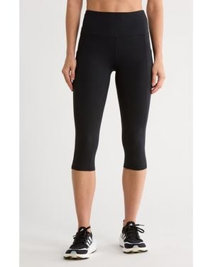 Marika Uma High Waist Capri Leggings - Black